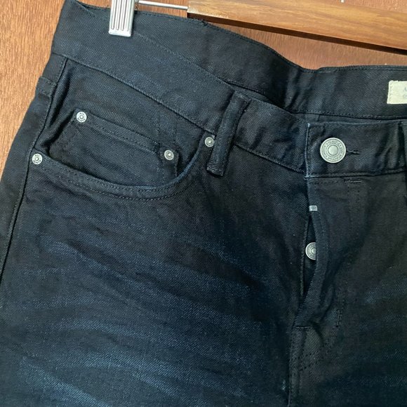 All Saints cigarette jeans size 32x32 dark denim black wash - Picture 2 of 7